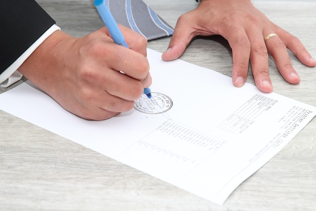 Notarized documents for title